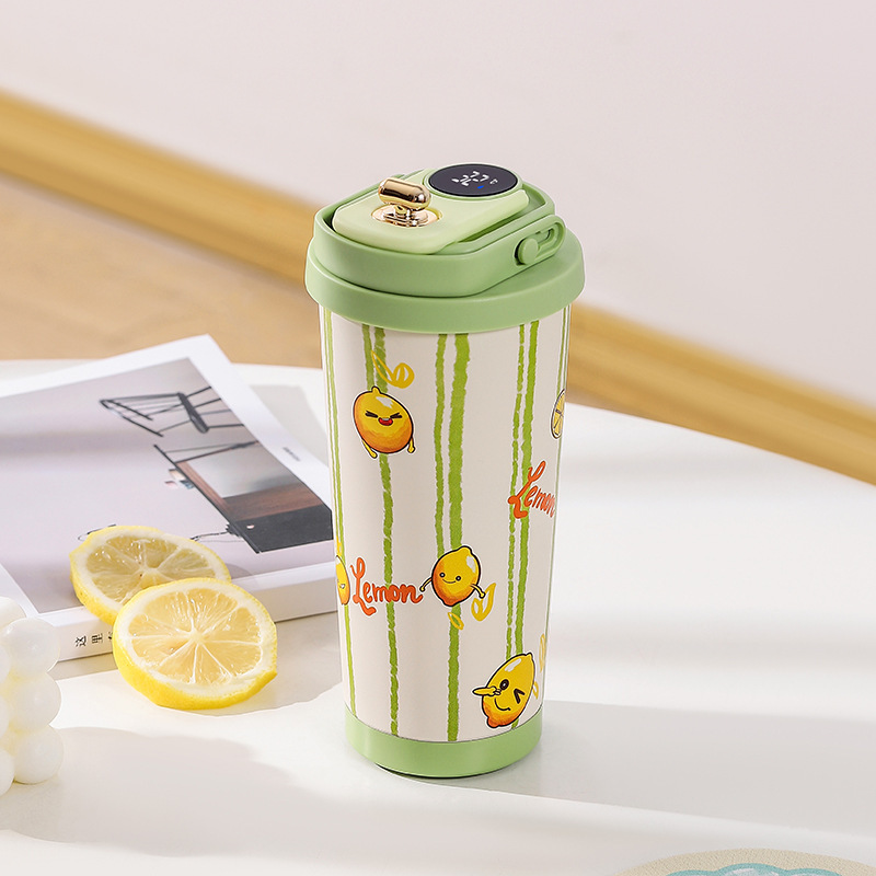 新しい 316 ステンレス鋼断熱コーヒーカップスマート温度測定高価値男性と女性の学生ウォーターカップ卸売|undefined