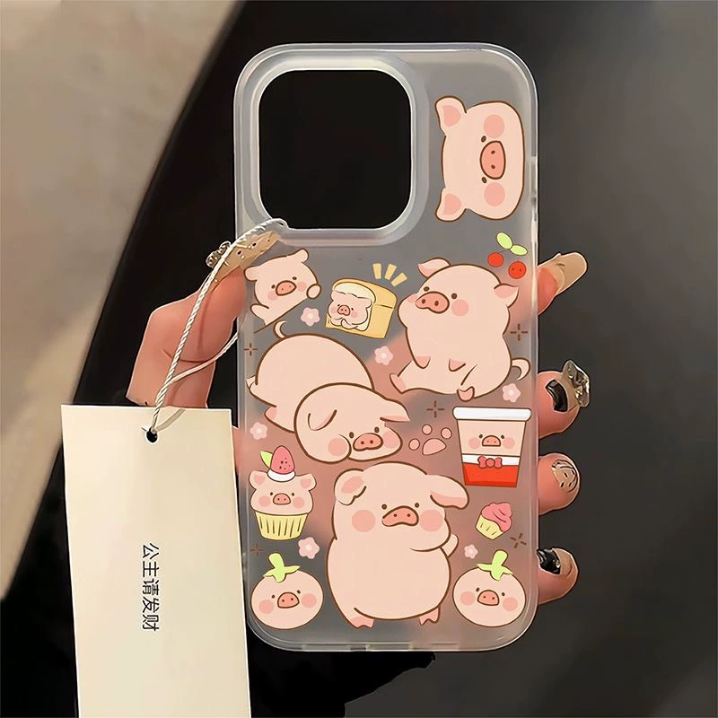 Apple, iPhone12, совместимый матовый мультфильм чехол для телефона, 13promax, 15promax