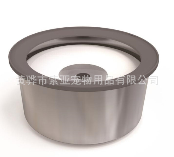 Tazón de agua flotante para mascotas, boca no húmeda, dispensador de agua suspendido, dispensador de agua de acero inoxidable de gran capacidad para perros y gatos a prueba de salpicaduras y volcado