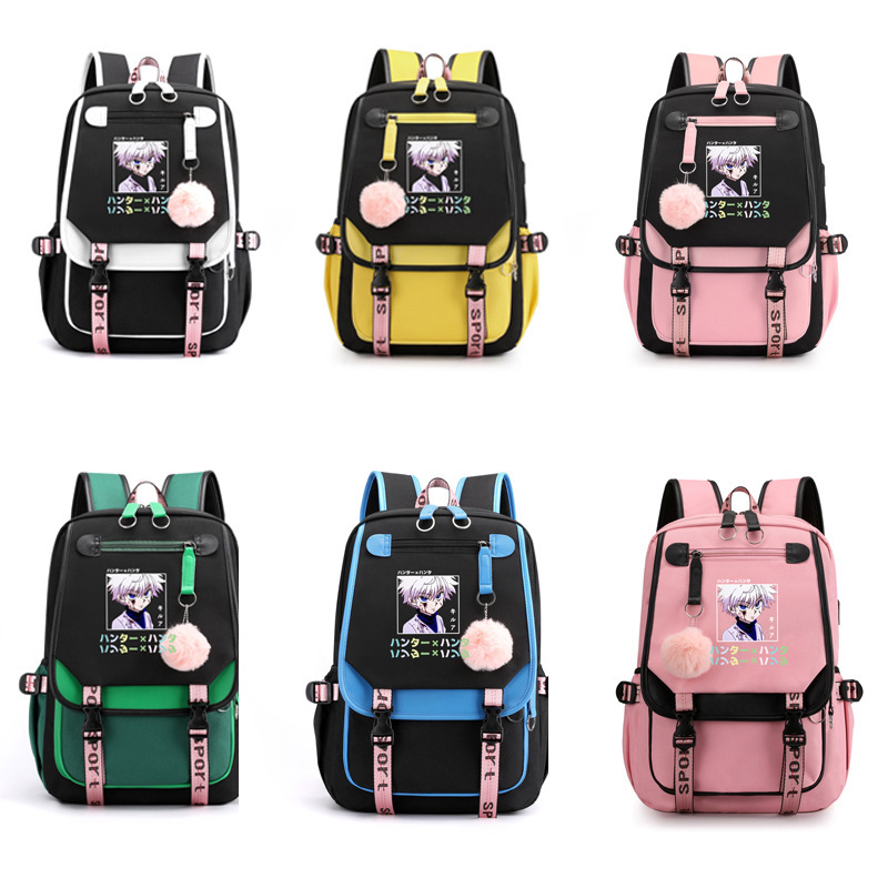 Riman full-time hunter backpack Youth student schoolbag USB computer bag casual backpack for men and women