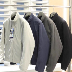 早春新作コーナー品質アウトドア軽量化ビジネススタンドカラーコットンコート防寒保温男性用綿服コート