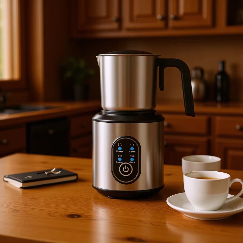 Cross-Border Separated Fully Automatic Coffee Milk Frother Plastic Electric Milk Heating Milk Frother Wholesale