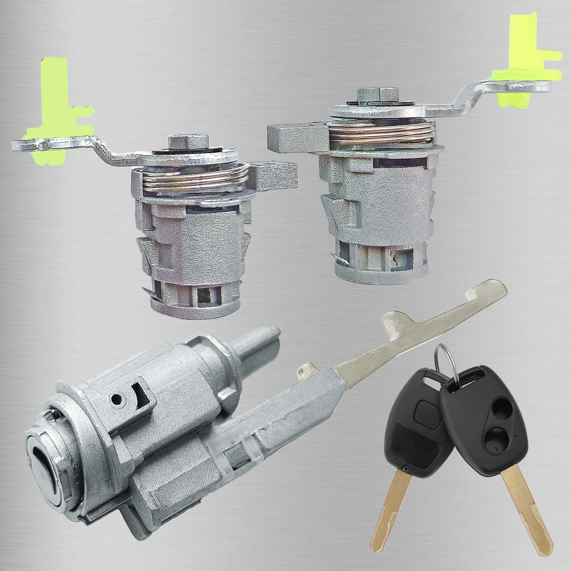 Aplicable a Honda CRV2 cilindro de cerradura de puerta, llave de encendido de 2 agujeros OE: 72185-S9A-013