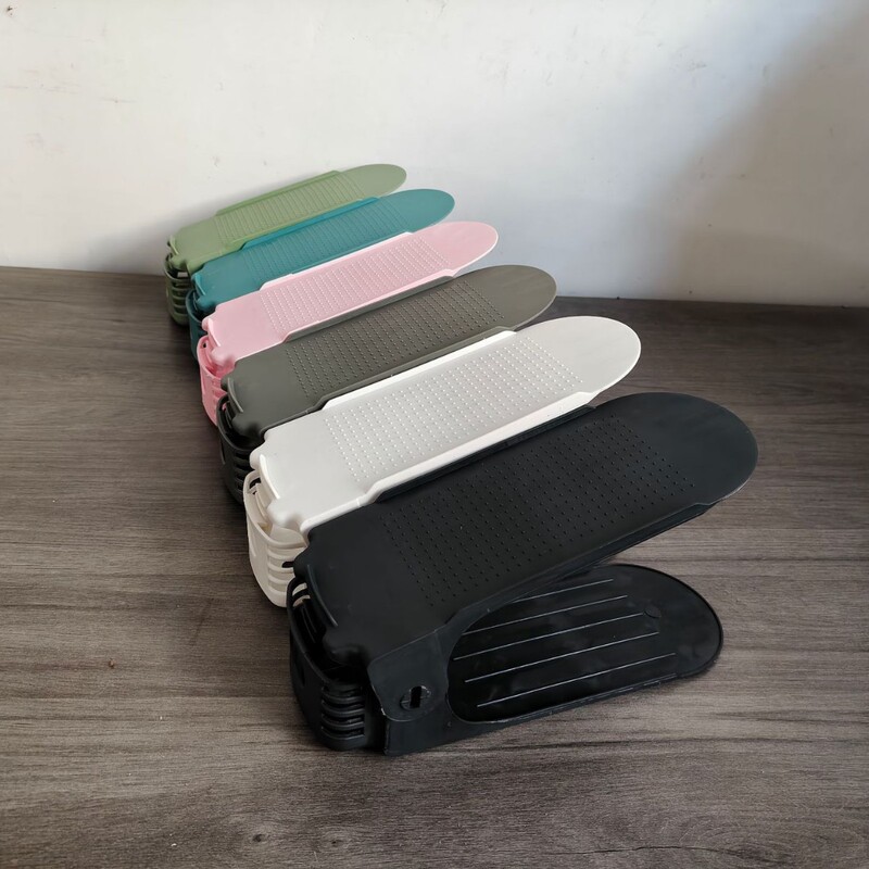 Adjustable shoe rack double-layer storage rack shoe holder household space-saving shoe organizer dormitory DIY shoe bracket Adjustable shoe rack double-layer storage rack shoe holder household space-saving shoe organizer dormitory DIY shoe bracket