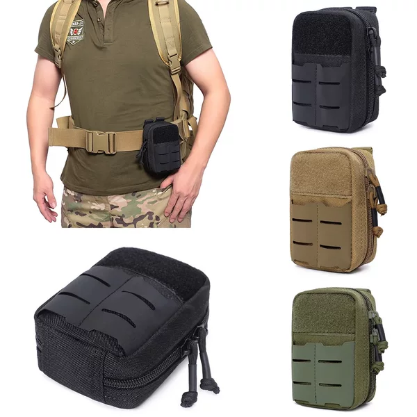 Nylon Tactical Medical Bag Molle Accessory Bag Waist Bag Outdoor Climbing Multi-Functional Cosmetics Bag Dropshipping