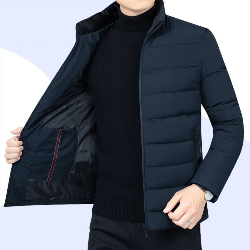 New Men's Winter Warm Thicker Short Jacket Cotton Parka Feather Cotton Coat Cold Proof Coat
