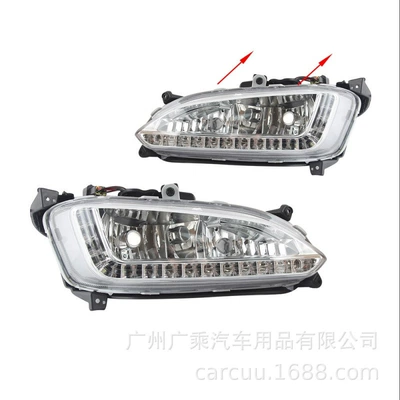 Fog Light Assembly, Gündüz işıqları - with-line-speed-2-fog-light-holes-left-l
