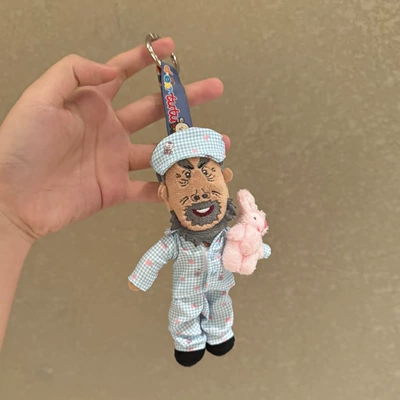 Grandpa Cow Plush Toy — Pluş açarlıqlar - pink-rabbit-blue-pajamas-grandpa-cow-pendant