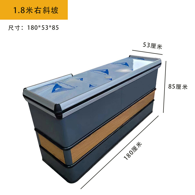 El metal de borde integral no requiere encimera de acero inoxidable en la esquina, el supermercado se puede ensamblar con aleación de aluminio integrada