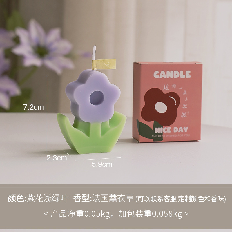 Flor de aromaterapia vela al por mayor regalo del Día DE LA Madre fragancia hecha a mano Regalo de Cumpleaños vela simulación modelado cera