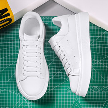 经典小白鞋男款纯色百搭皮面休闲板鞋韩版潮学生嘻哈街舞男鞋批发