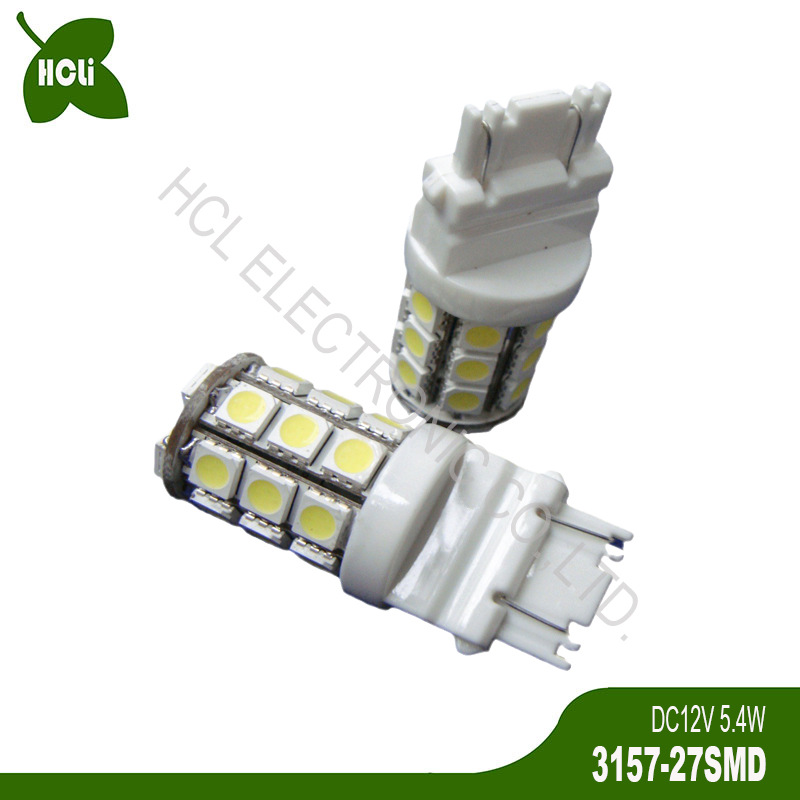 高品质 12V 5W T25 3156 3157 P27/7W P27W LED刹车灯 行车后雾灯