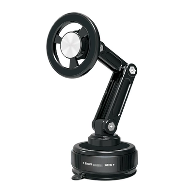 Cross-border car vacuum suction Car phone holder - silver