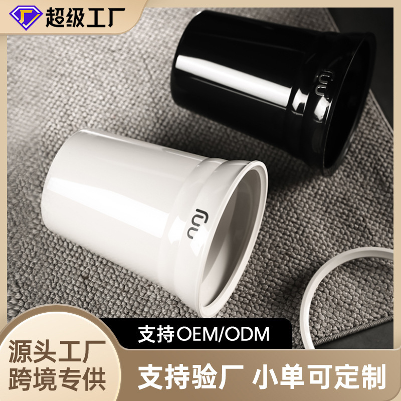Open-Top Trash Can Without Lid, Plastic Bin for Hotel Living Room, Bathroom, Toilet, Kitchen, Large Household Trash Can