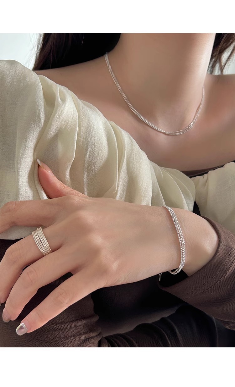 5g Weight Bracelets Classification 1 Piece Quantity Daily Occasion 925 Sterling Silver Material Round, Solid Color Pattern Women's Gender Polishing Design Simple Style Style 925 Sterling Silver Bracelets Simple Style 3