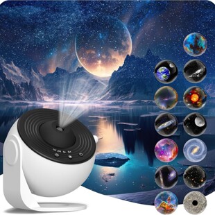 Starry sky lamp 13 film projection lamp HD night light bedroom ceiling lamp Dream starry sky projection lamp