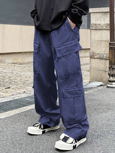 American-style men's pants: Retro workwear trousers, high-street trendy brand loose-fitting casual pants, and couples' sporty cargo pants