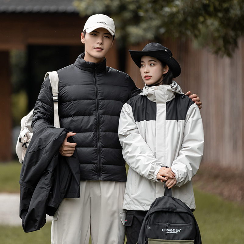 Brand New Winter Jacket Three-In-One down Jacket for Men and Women, Outdoor Sports Waterproof Mountaineering Jacket