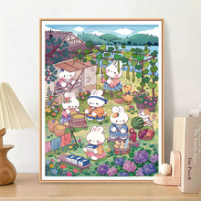 小暑兔新品十字绣2025新款客厅感小件玄关卧室年轻人手工刺绣