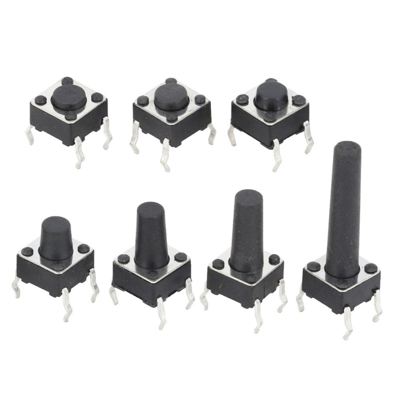 6*6*11mm tact switch 4 pin vertical micro key switch tactile sensor switch