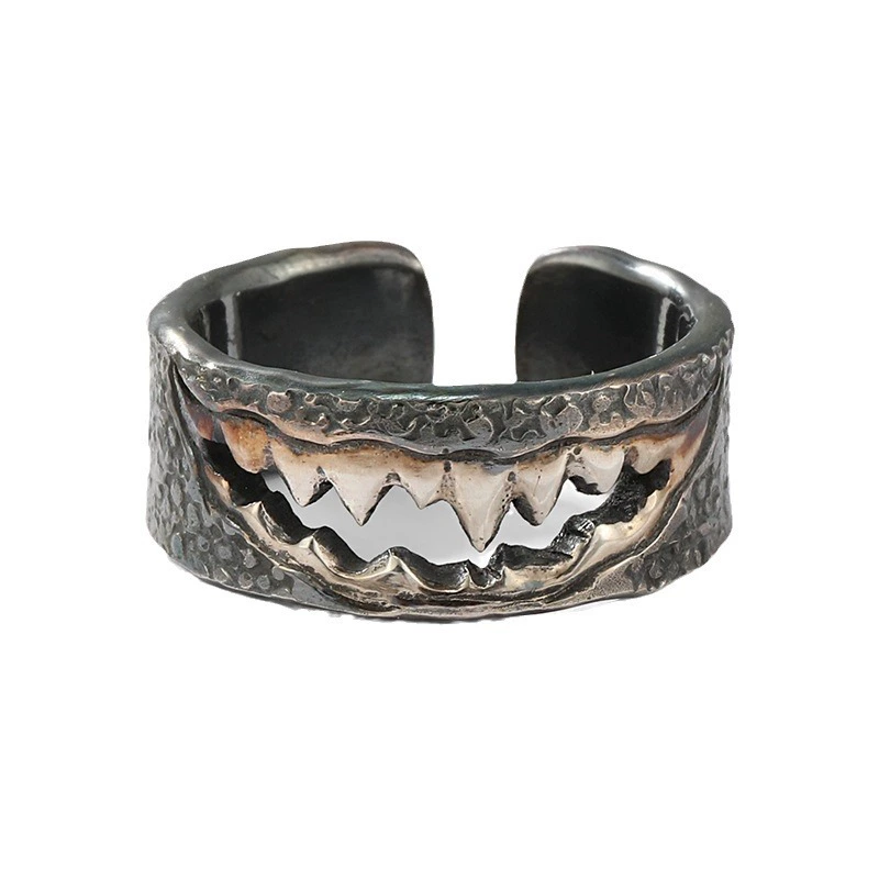 Мужское genuine дизайн ретро кольцо, серебря bracelet ручной работы, на указательном пальце