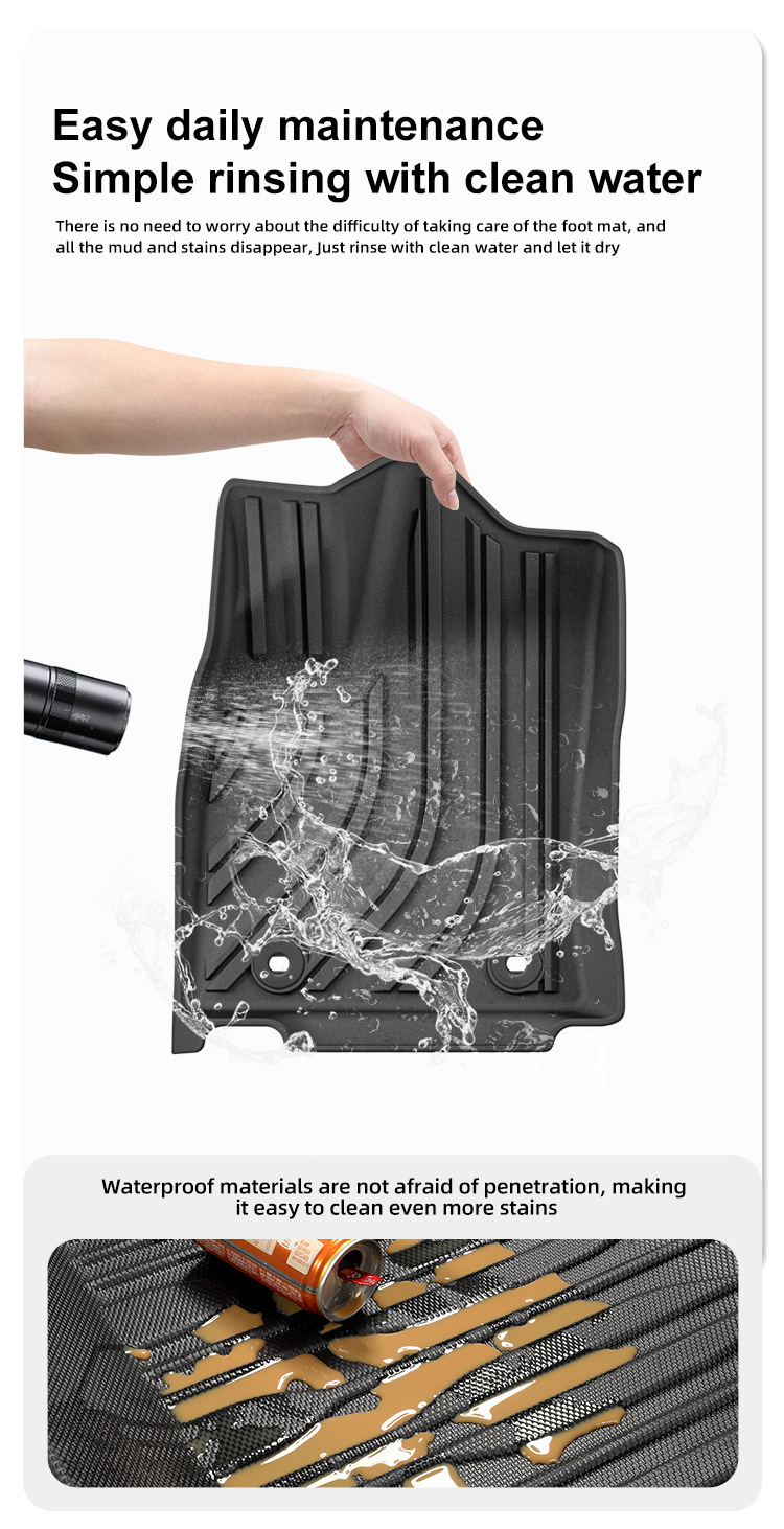 Suitable for 23-25 Model Sequoia Car Floor Mats, Custom Tpe Floor Mats, Trunk Mat, Cross-Border