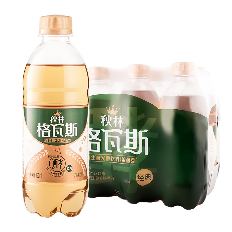 Factory wholesale delivery drinks Russian style soda Qiulin gavas 350ml * 12 bottles full box