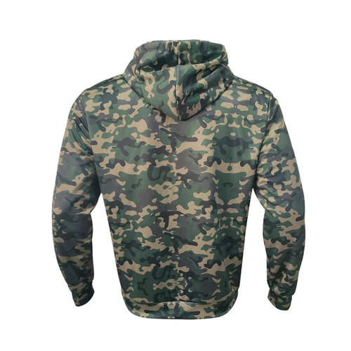 Ocode Spring and Autumn Men's Hooded Camouflage Cardigan Sweatshirt Casual Top Versatile Casual Shirt