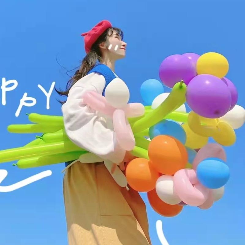 小紅書氣球花束diy小雛菊花朵野餐拍照道具ins生日裝飾場景布置