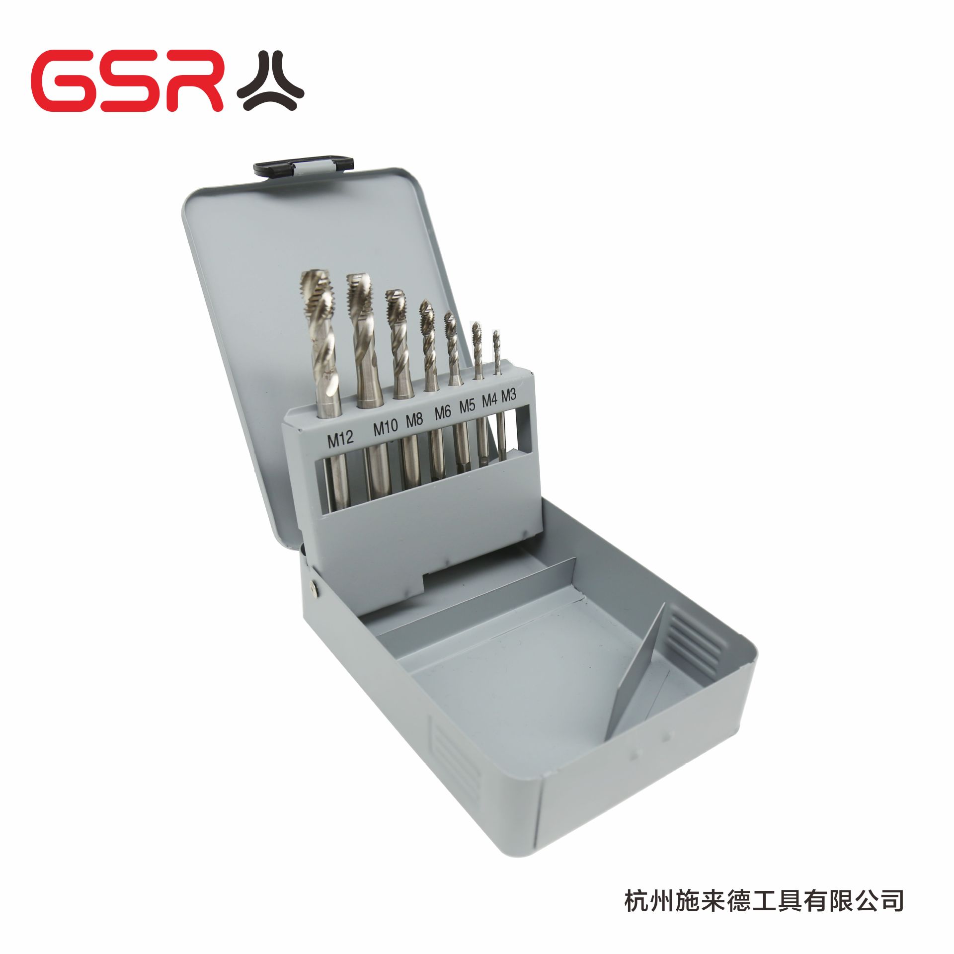 7支机用丝锥组套 螺旋槽 DIN371/DIN376 全磨 含钴高速钢HSS M35