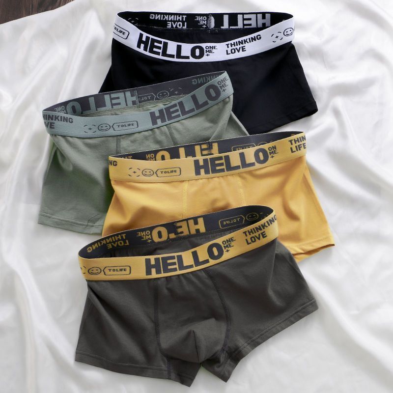 Hello cotton men's underwear each independent packaging 200kg wear comfortable antibacterial crotch manufacturers a generation of hair