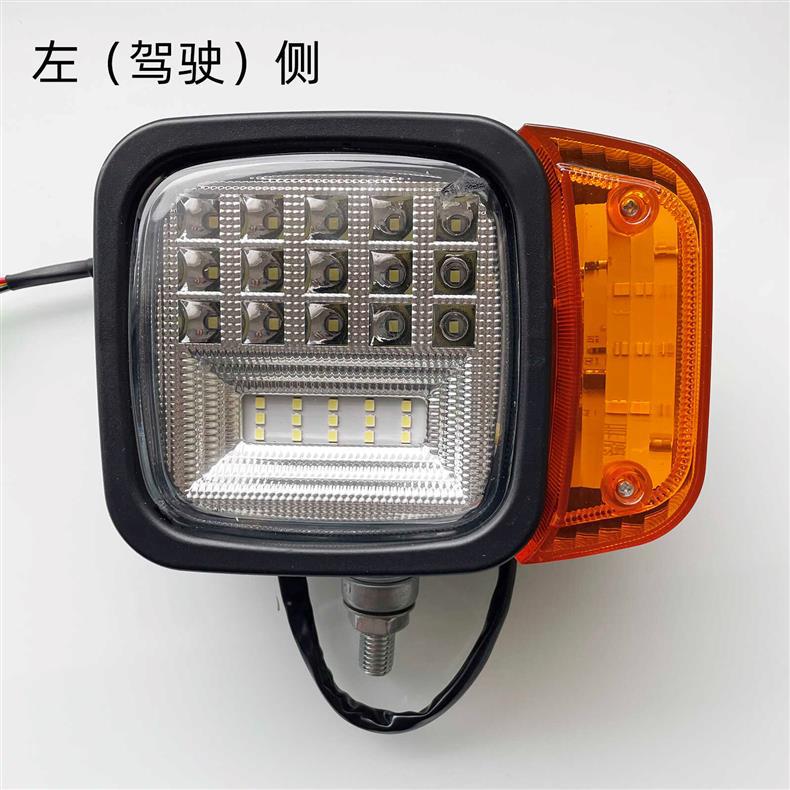 Excavator Forklift Engineering Vehicle Front Combination Headlight 12V-80V Universal Led Large Field of View Headlight Steering Spotlight