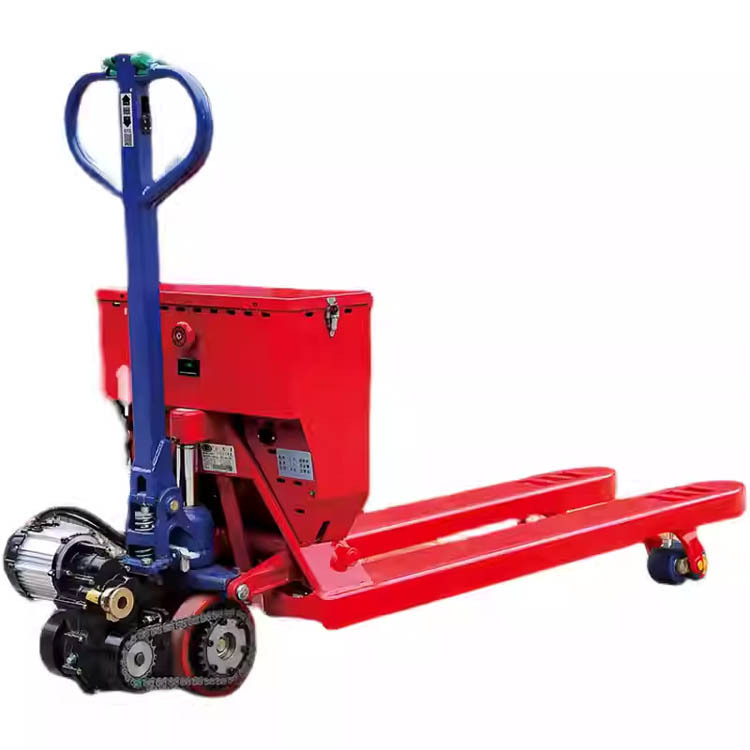 鸿福步行式电动叉车5吨10吨液压搬运车托盘车小金刚叉车地牛铲车