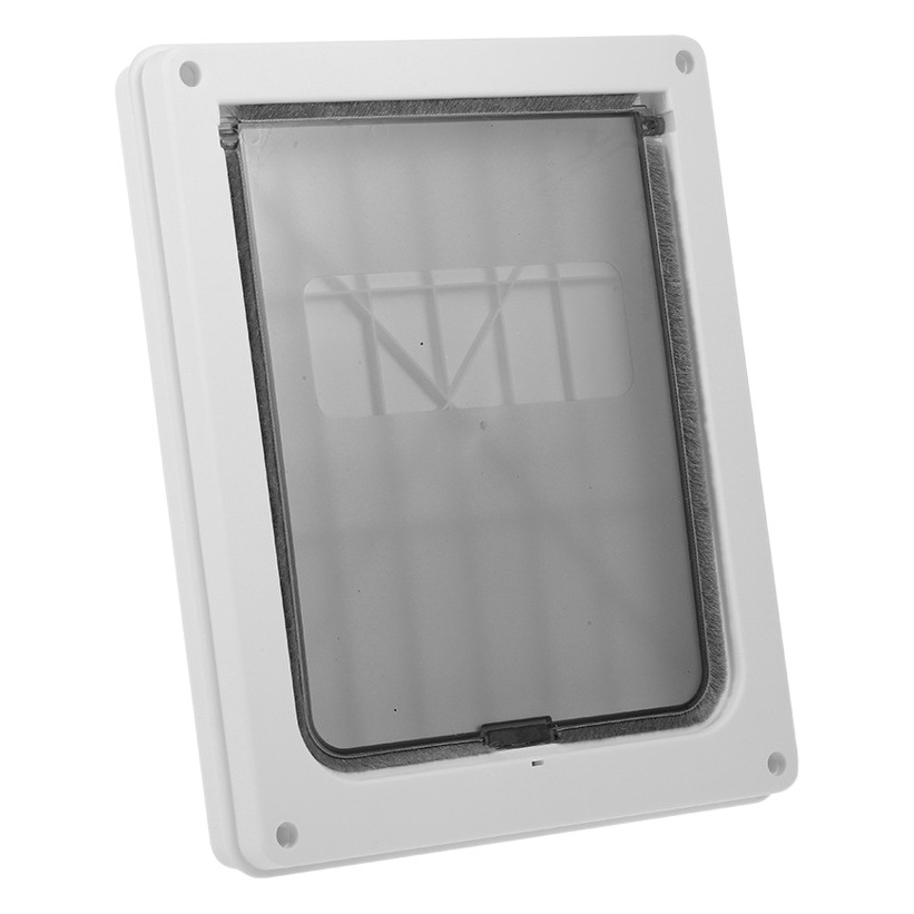 Fábrica de suministros para mascotas puerta del gato agujero de la puerta del perro puede controlar la dirección de acceso blanco negro marrón puerta del animal doméstico