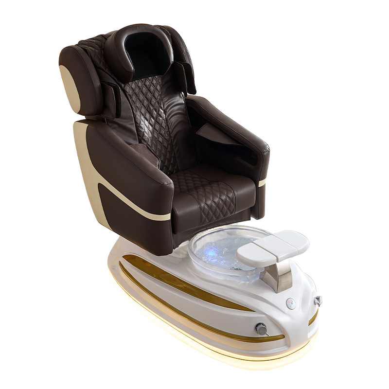 Comercio exterior explosivo masaje eléctrico sofá de baño de pies fibra de vidrio base silla de terapia de pies de manicura de espalda alta spa sofá de baño de pies