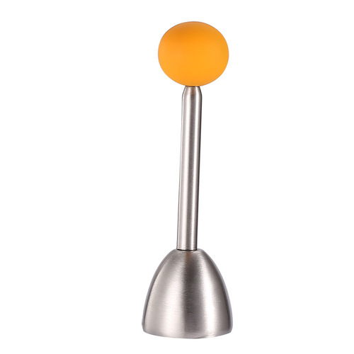 Factory direct sales breakfast tool 304 stainless steel egg cutter egg shell opener with egg tray set creative egg opening