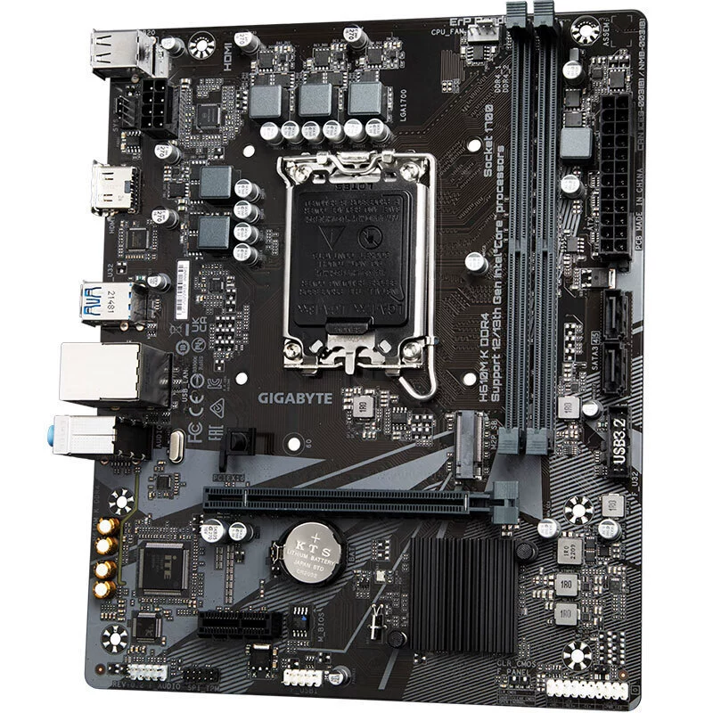 Совместимая материнская плата Intel Gigabyte H610M K DDR4 Поддержка процессоров 12/13 поколения LGA1700