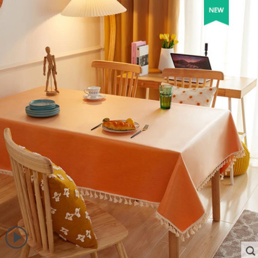 Algodón y lino impermeable a prueba de agua a prueba de aceite lujoso ambiente ligero nuevo estilo chino de color sólido bordado simple toalla de mesa de té toalla de mesa de comedor
