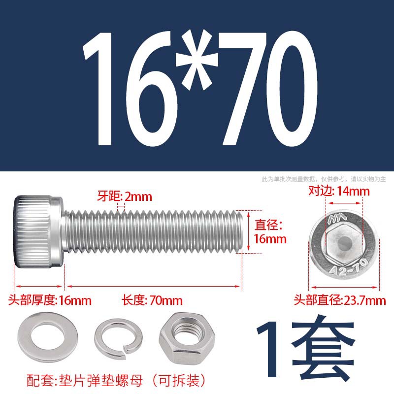 304 acero inoxidable hexagonal socket tuerca junta conjunto alargado cilindro cabeza taza perno tornillo