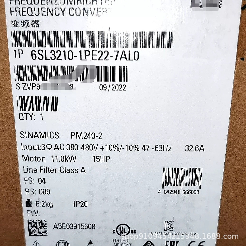 西门子变频器 6SL3210-1PE22-7AL0 全新原装正品现货  议价优惠