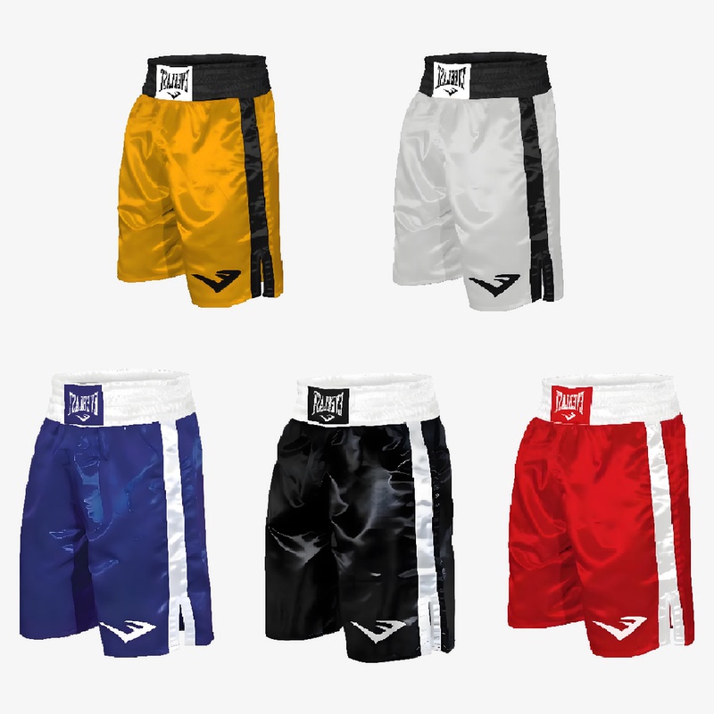 American Everlast Boxing Shorts for Professional Competition and Training, American Style for Men and Women, Knee-Length, Quick-Drying for Adults