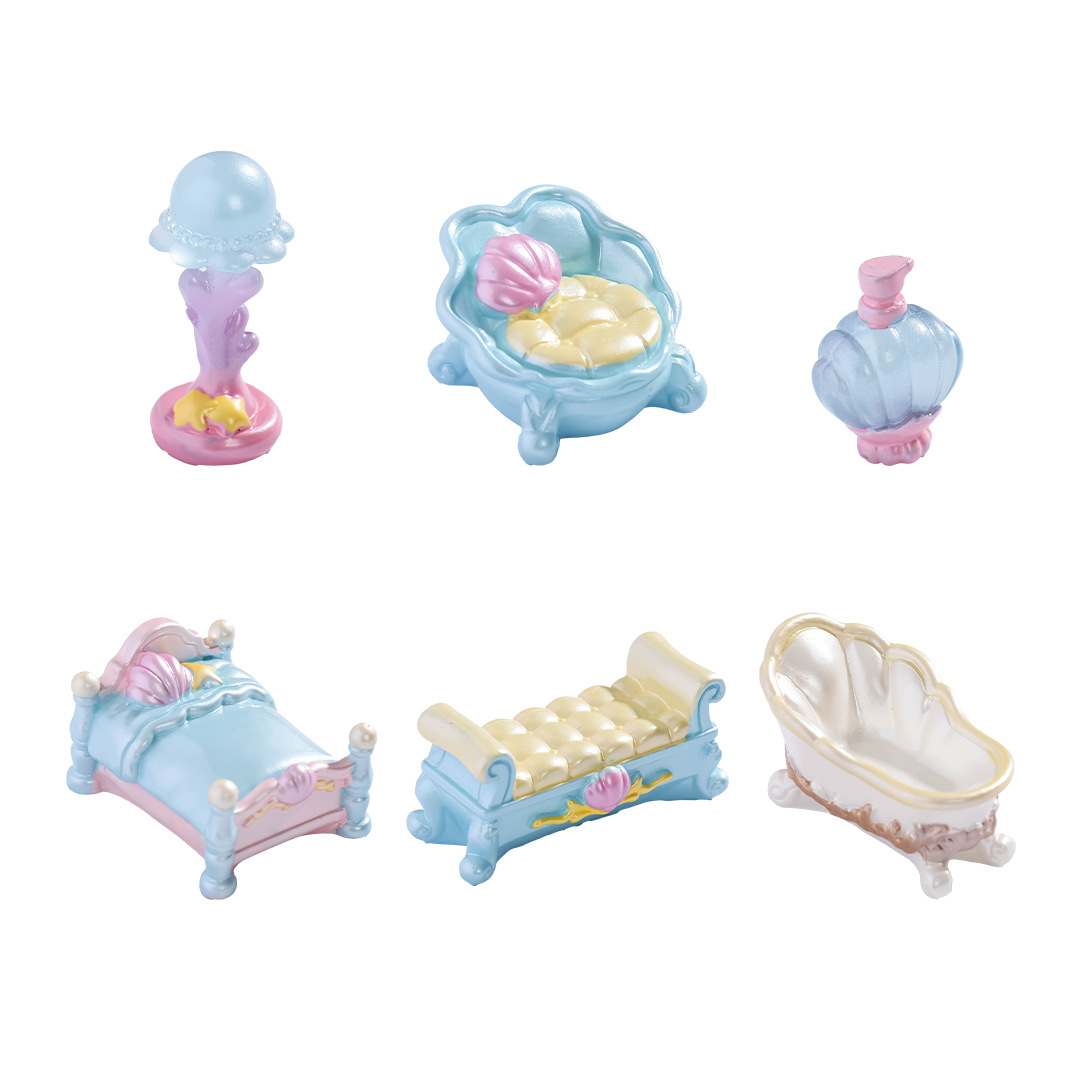 Miniature Landscape Cute Ocean-Themed Realistic Large Bed Sofa Furniture Small Ornaments Dollhouse Landscaping DIY Decoration Accessories 5