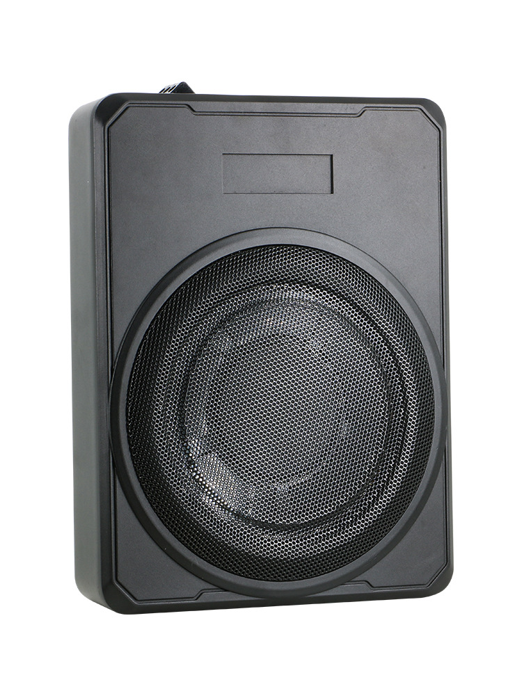 Car Subwoofer Ultra-Thin Under-Seat Subwoofer Modified Heavy Bass 12V 24V Dedicated Car Audio Active Car Subwoofer 8inch