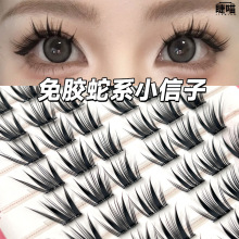 睫喵.免胶小信子睫毛假睫毛浓密上镜自然国风狐系自粘单簇分段式