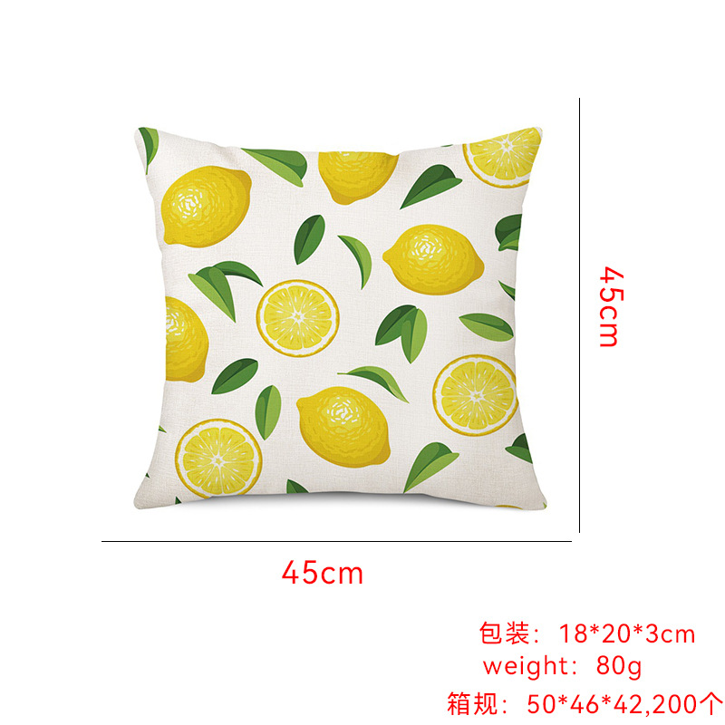 Amazon limón fresco serie de frutas almohada de oficina siesta almohada almohada de casa almohada de cubierta