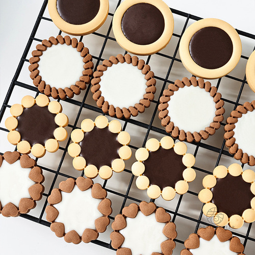 Valentine's Day Chocolate Sandwich Cookie Gift Box Cookie Mold DIY Jam Cheese Afternoon Tea Tools for Goddess' Day