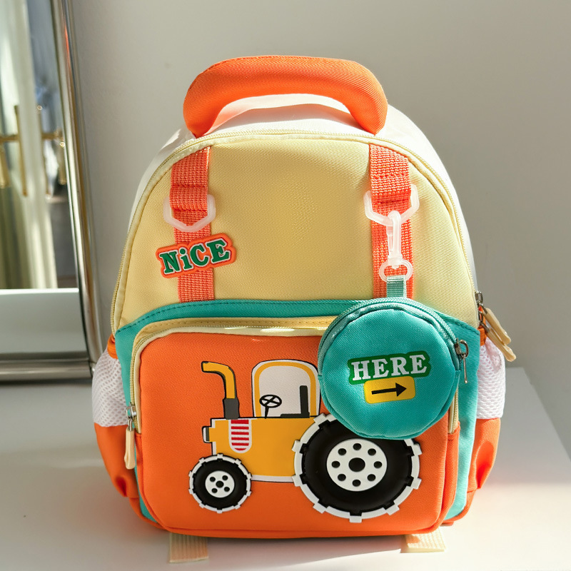 Mochila de jardín de infantes de dibujos animados Mochila de niños de clase media y pequeña Mochila de niños de 3 a 5 años Mochila de preescolar