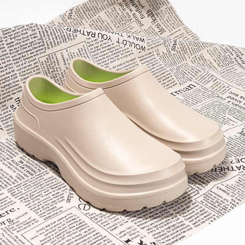 New platform operating room slippers men's all-inclusive comfortable non-slip nurse shoes lightweight non-hole chef hole shoes men