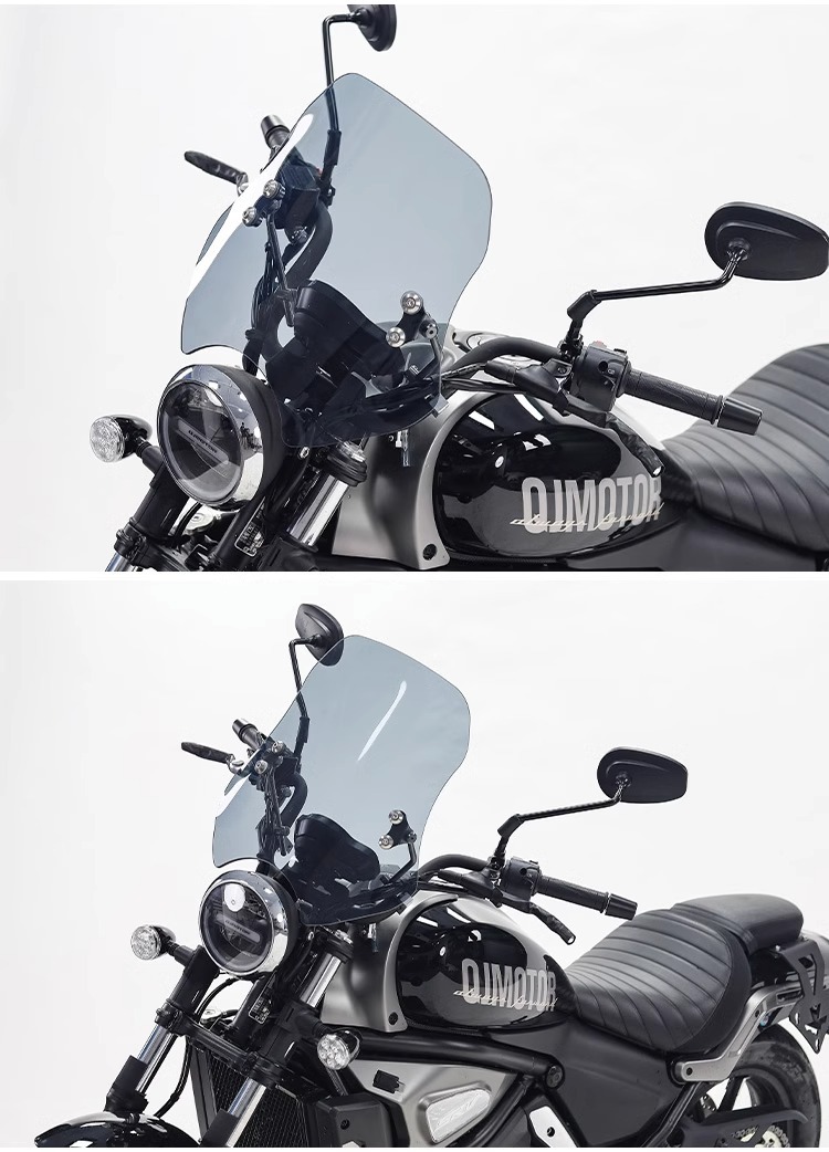 Muscle car Wolf suitable for Qianjiang flash 500s windshield windshield front windshield motorcycle modification adjustable