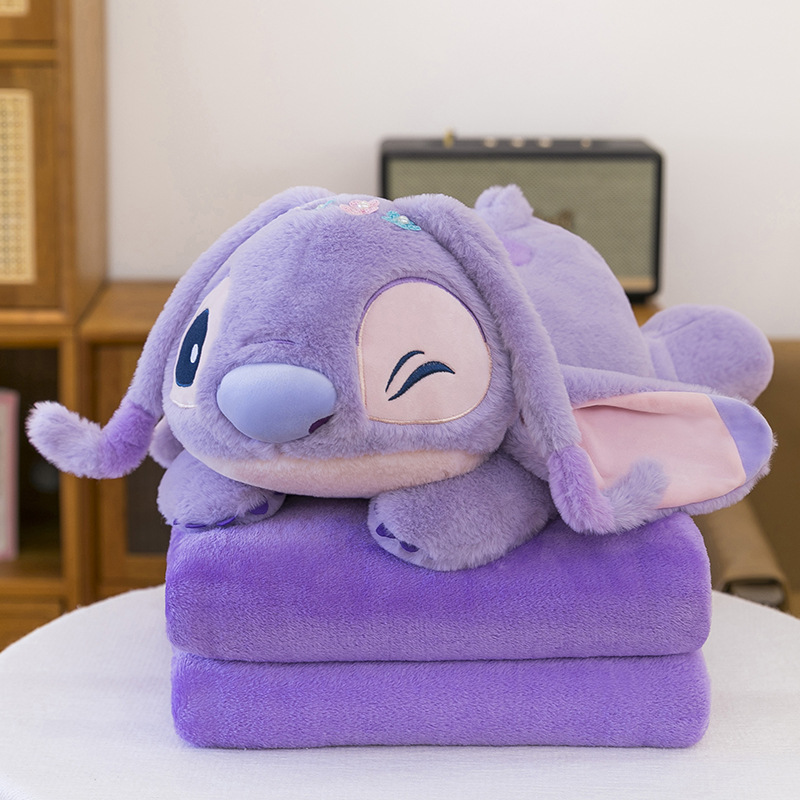 Manta de aire acondicionado de dibujos animados, almohada, edredón, almohada de siesta multifuncional dos en uno, venta directa de fábrica, comercio exterior al por mayor